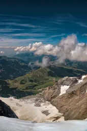 Blick von Jungfrau ins Tal